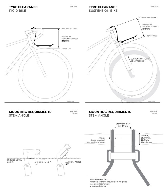 Wholegrain cycles Jack the Rack: Universal Front Rack