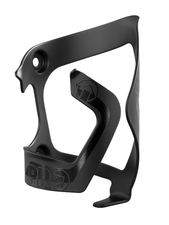 Pro Pro: Bottle Side Cage, Black/Clear - Left Side