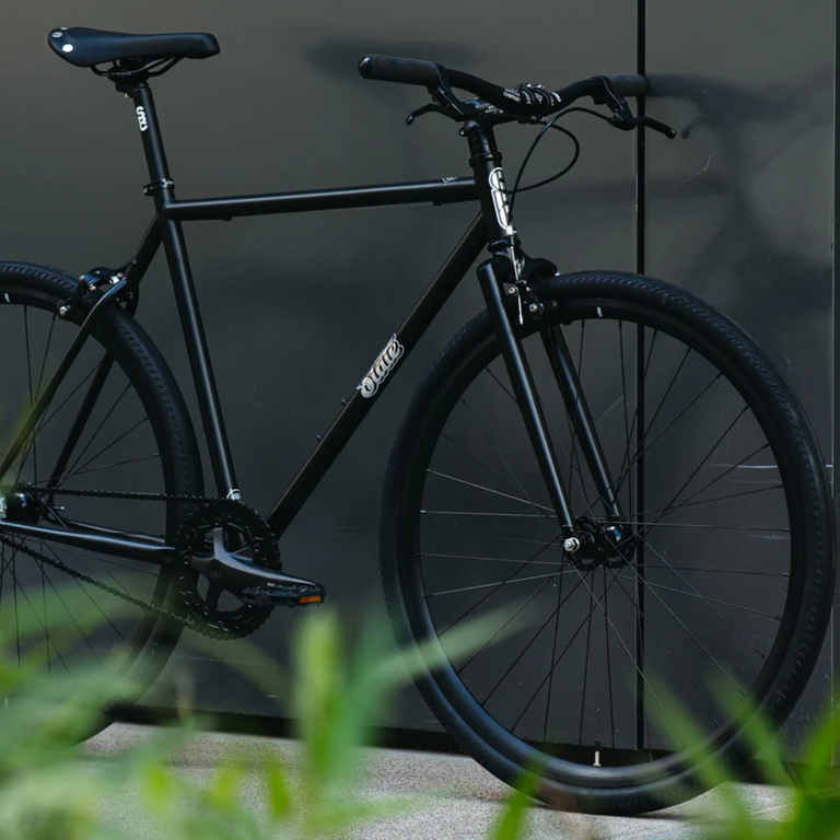 STATE State 4130 Single Speed Bike - Black Mirror