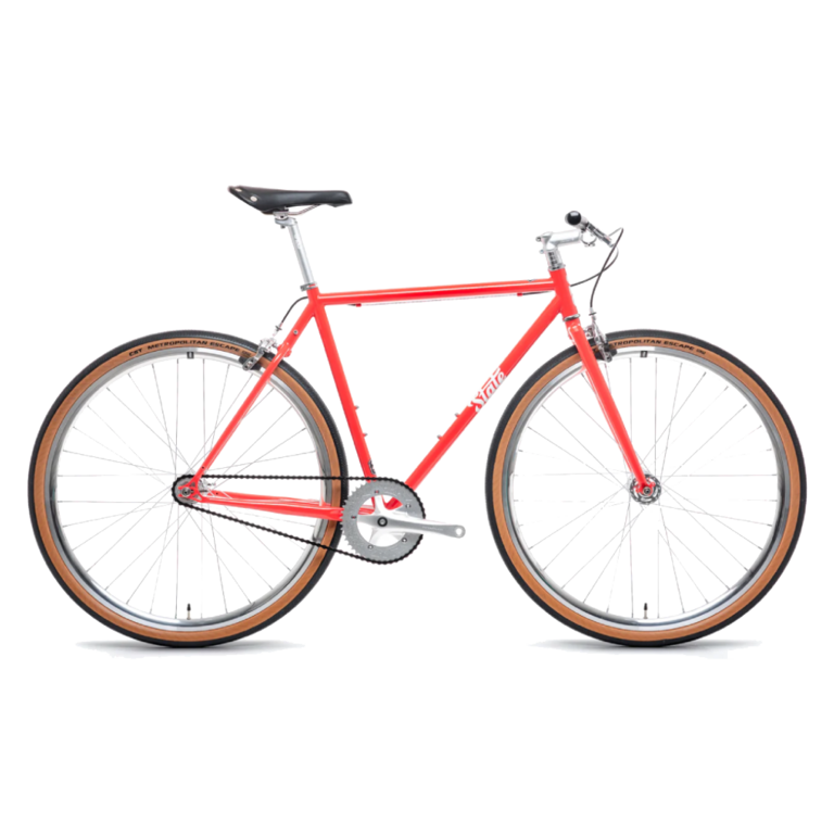 State Bicycle State 4130: Single Speed - Tropical Red