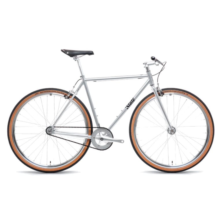 State Bicycle State 4130 Single Speed Bike - Satin Silver