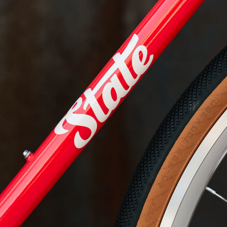 State Bicycle State 4130: Single Speed - Tropical Red