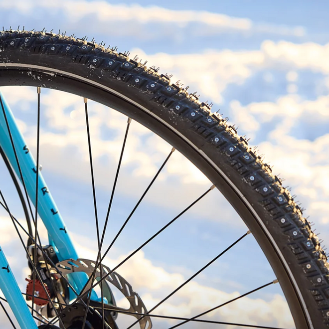 45NRTH Gravdal Studded Winter Bike Tire | Fix Coffee + Bikes