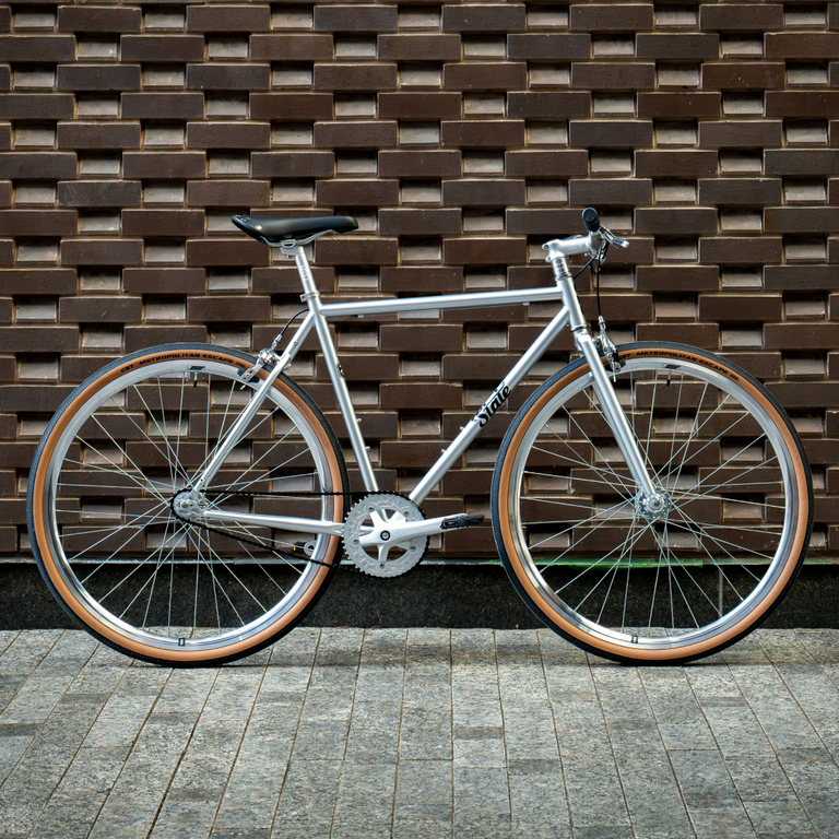 STATE State 4130 Single Speed Bike - Satin Silver