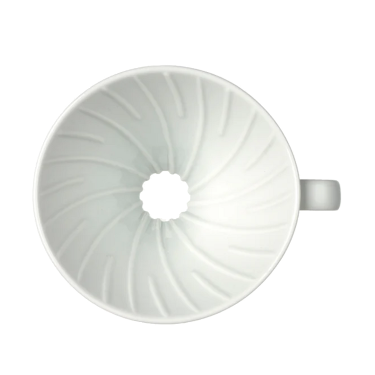 HARIO HARIO V60-02 Ceramic Pour Over Dripper White