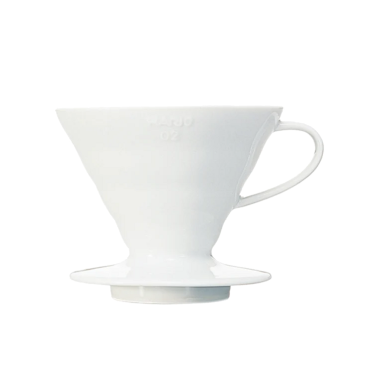 HARIO HARIO V60-02 Ceramic Pour Over Dripper White