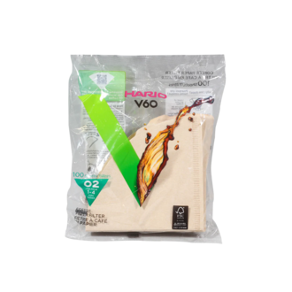 HARIO V60-02 Filters Brown (100 Pack)