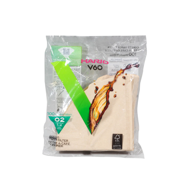 HARIO Hario V60-02 Filters Brown 100 Pack