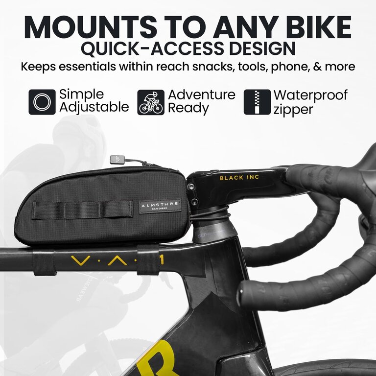 Almsthre  Almsthre Top Tube Bag Midnight Black