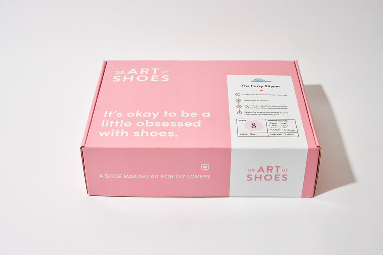 The Art of Shoes Slipper Making Kit - Pink