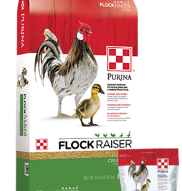 Purina Chickens-Flock Raiser Crumble 5LB Bag SALE