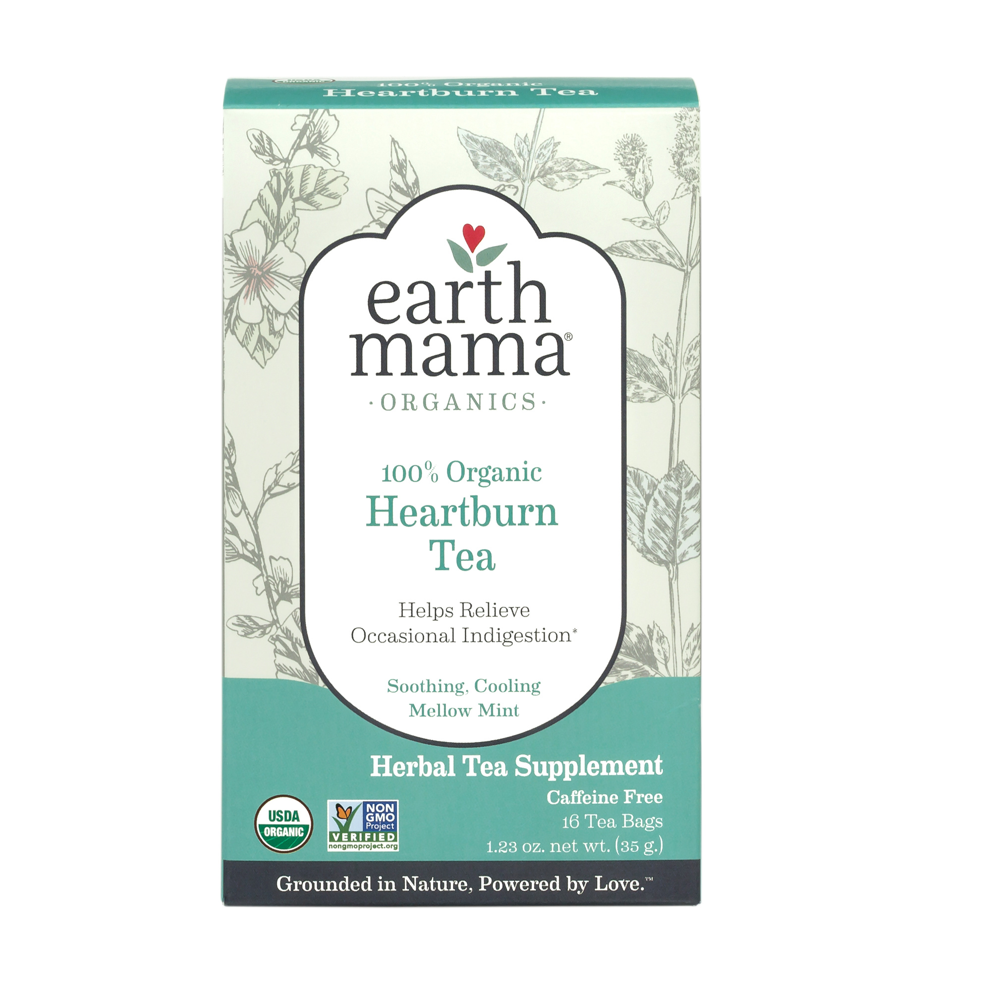 Earth Mama Organic Heartburn Tea Back To Eden CO