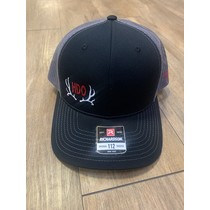 HDO SNAP BACK HAT BLACK/CHARCOAL W/ RED