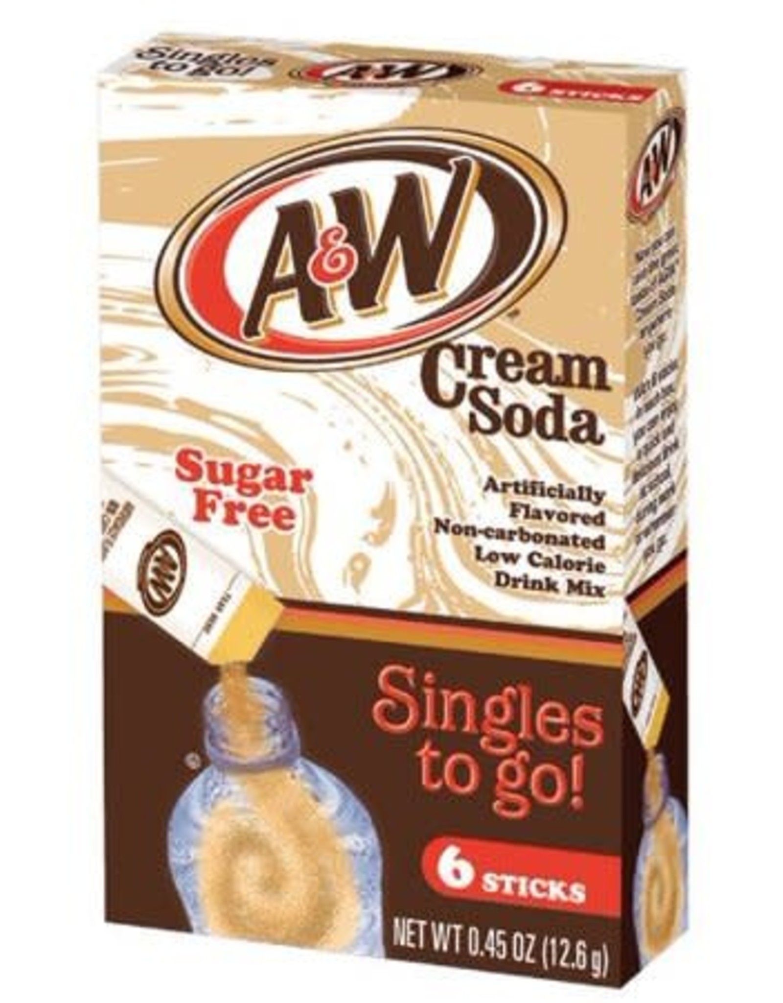 A&W Cream Soda Drink Mix 6 pk