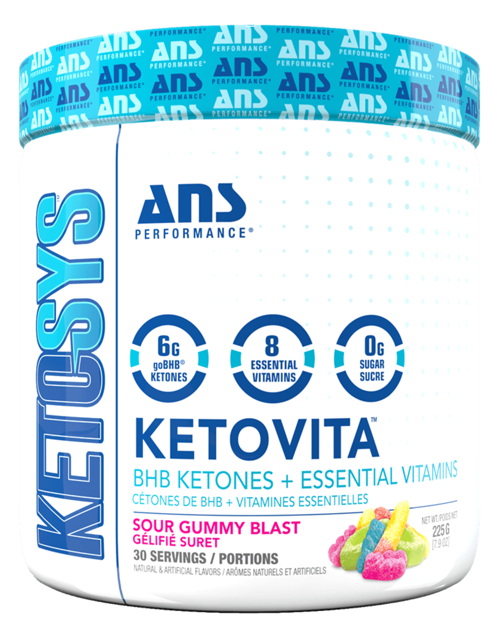 ANS ANS Ketovita Ketones & Vitamins Sour Gummy