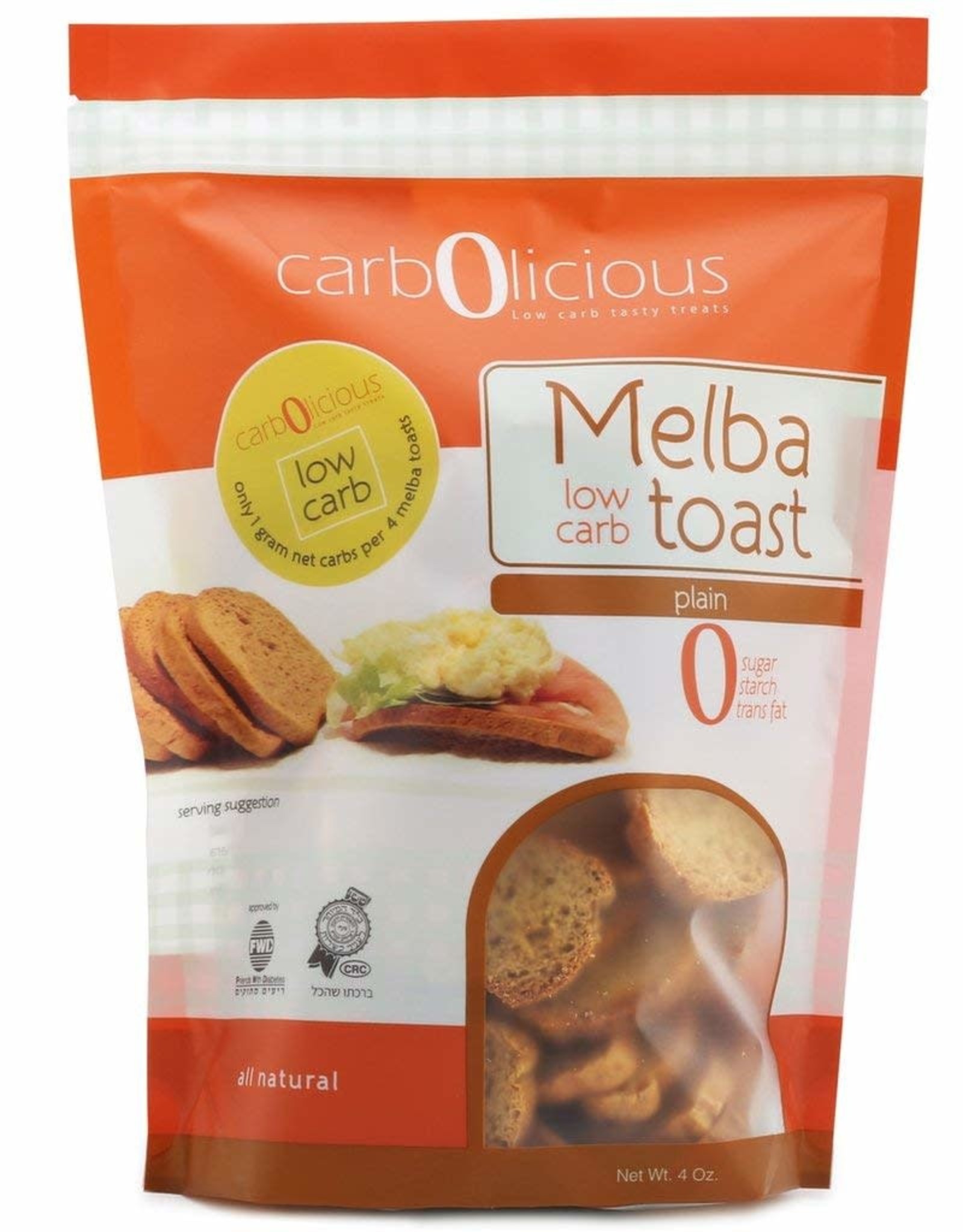 Carbolicious Melba Toast Plain