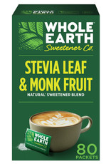 Whole Earth Stevia Monk Fruit 80pk