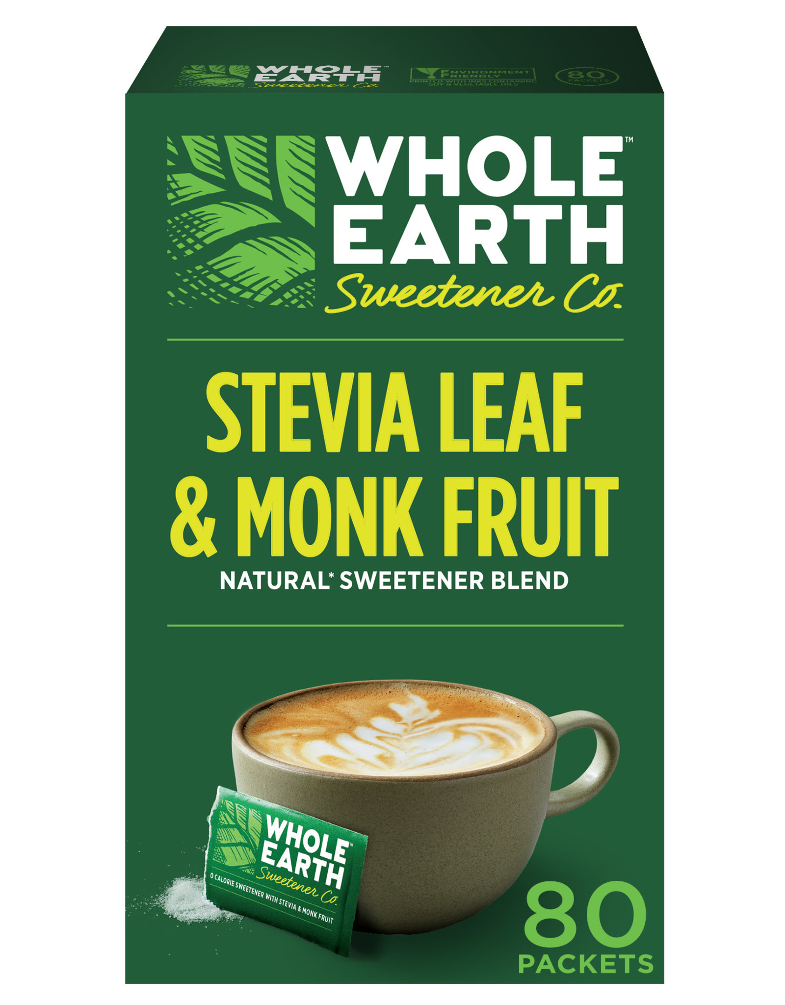 Whole Earth Stevia Monk Fruit 80pk