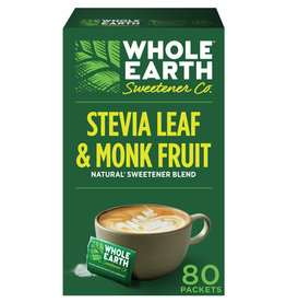 Whole Earth Stevia Monk Fruit 80pk