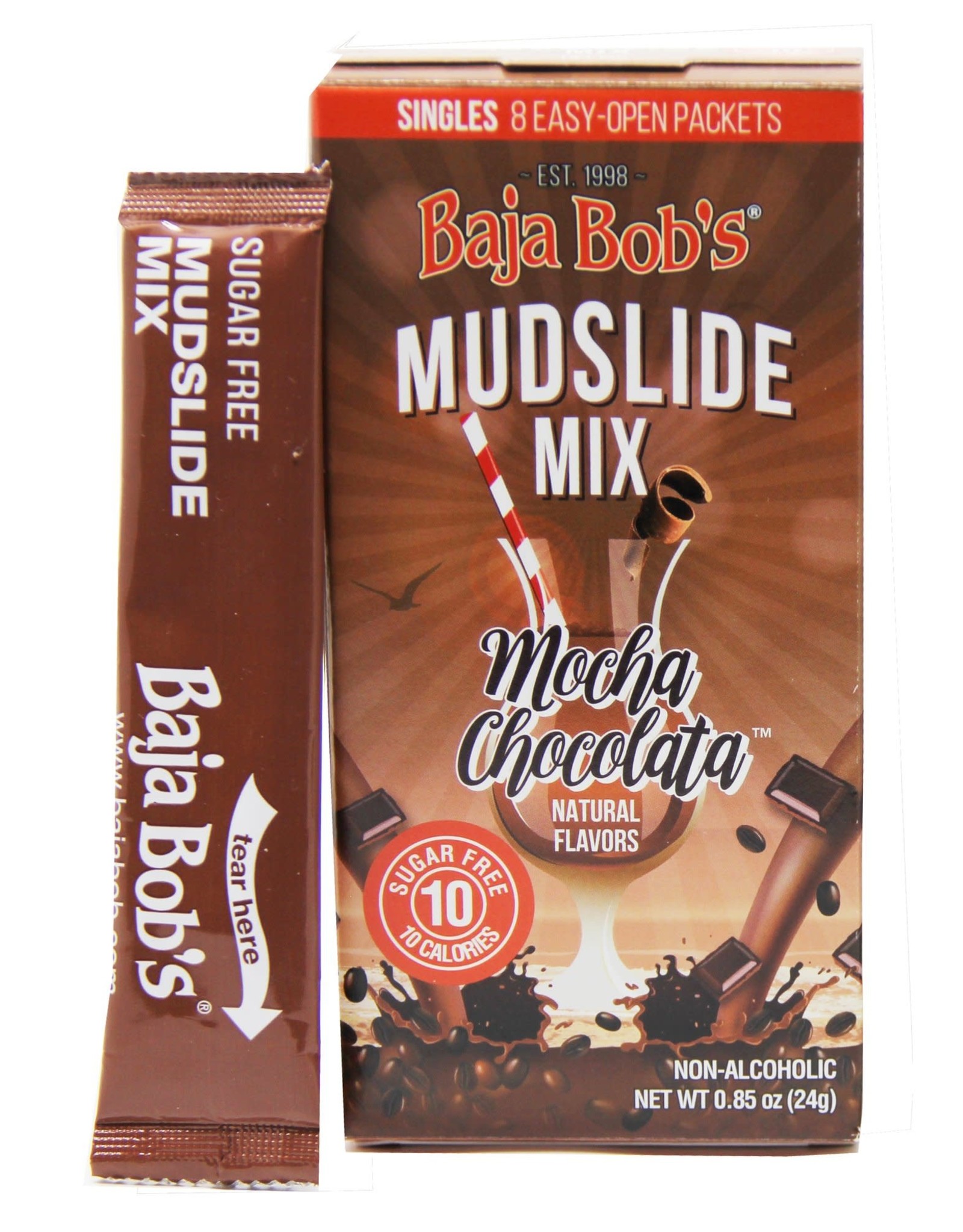 Baja Bob's Mud Slide Singles Powder Mix 8 pk
