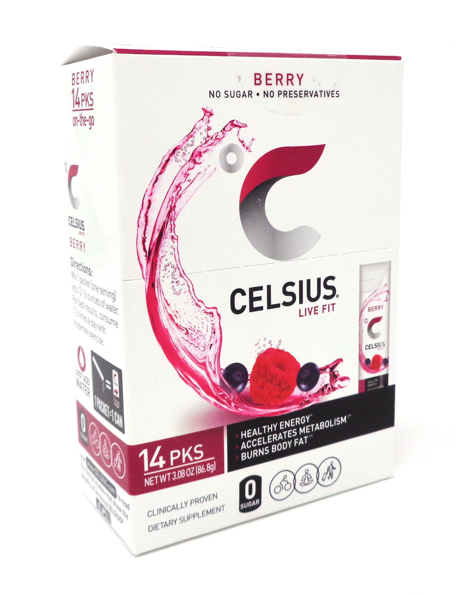 Celsius On the Go Packets Berry