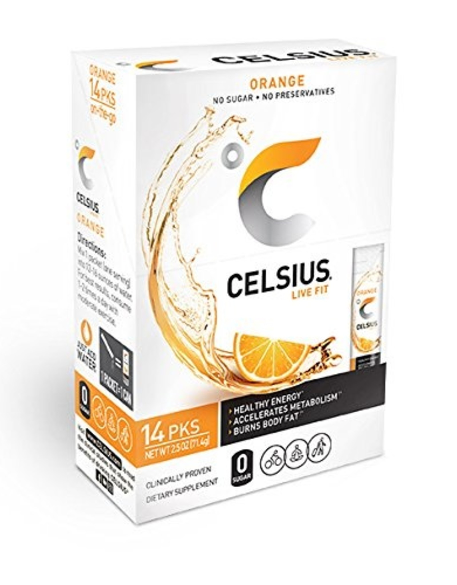 Celsius On the Go Packets Orange