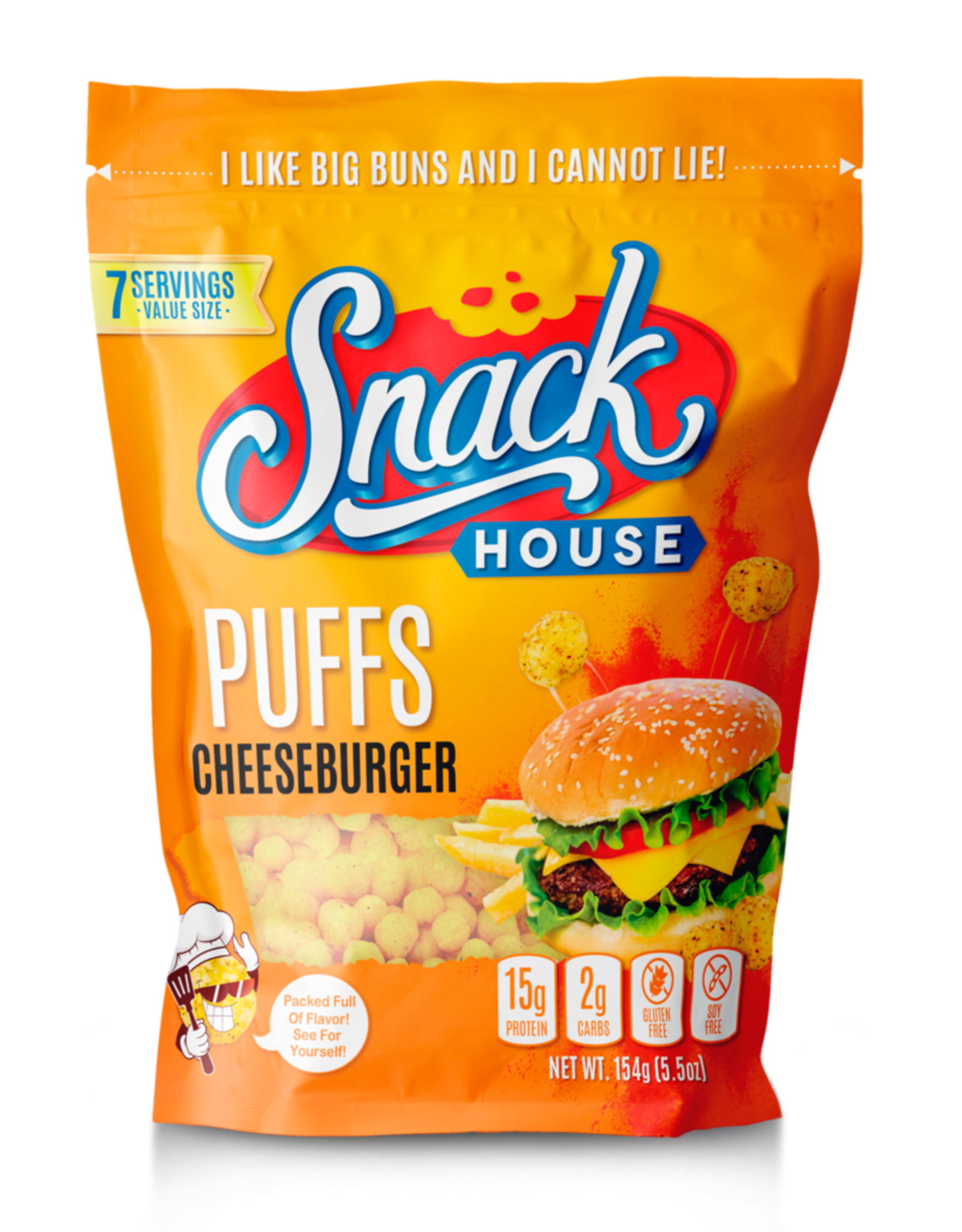 Snack House Foods Snack House Cheeseburger Puffs 189g