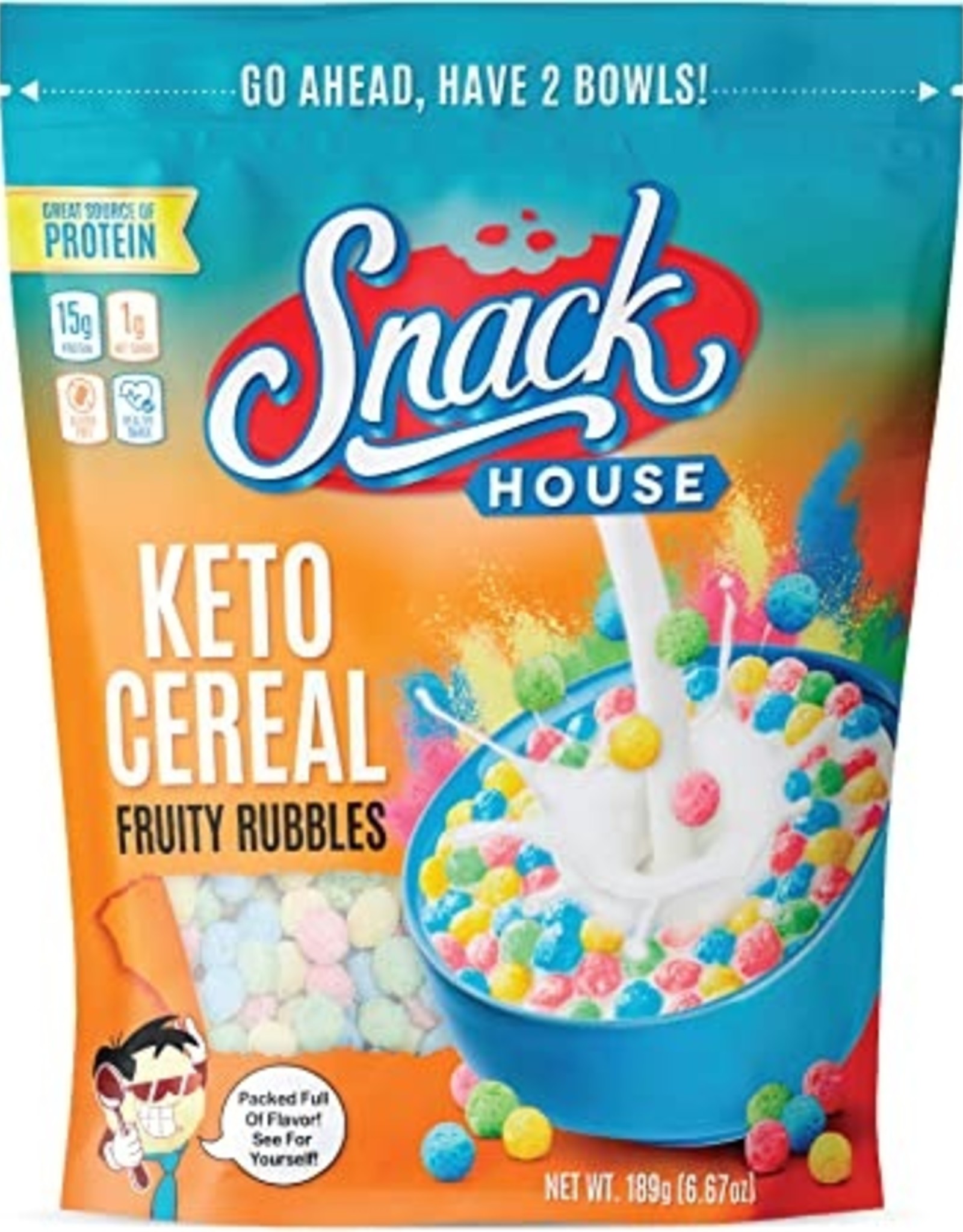 Snack House Foods Snack House Cereal Fruity Keto 189g