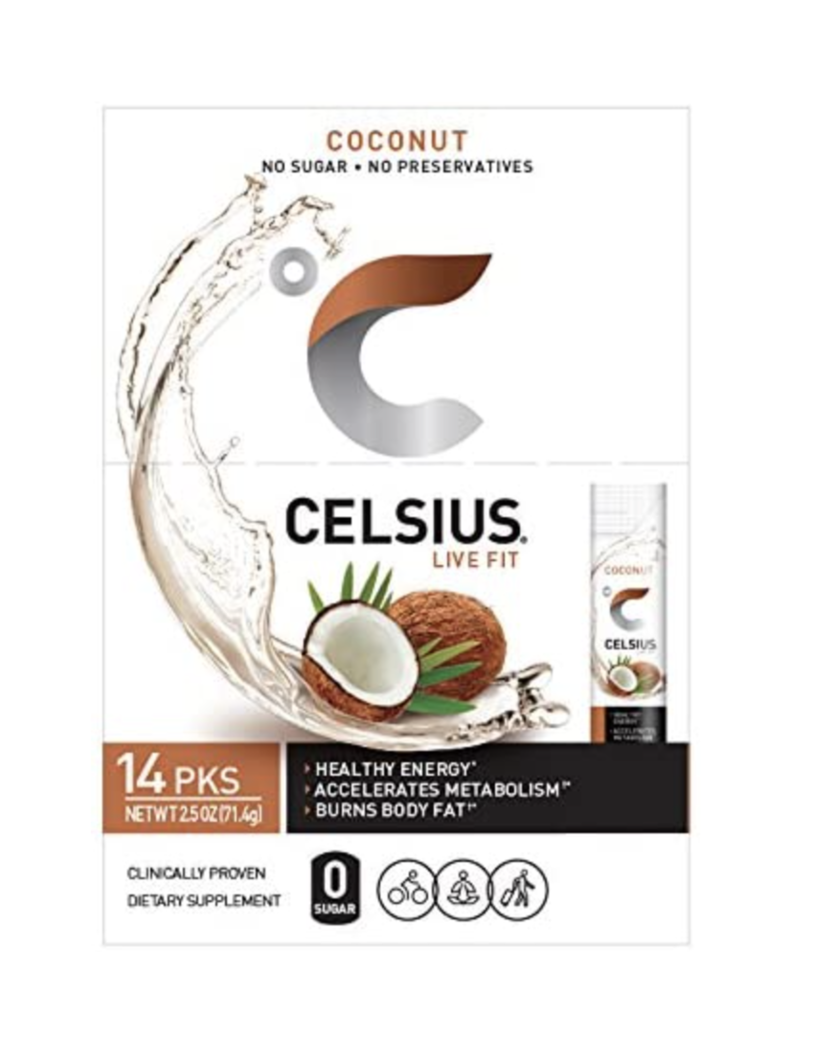 Celsius On the Go Packets Coconut