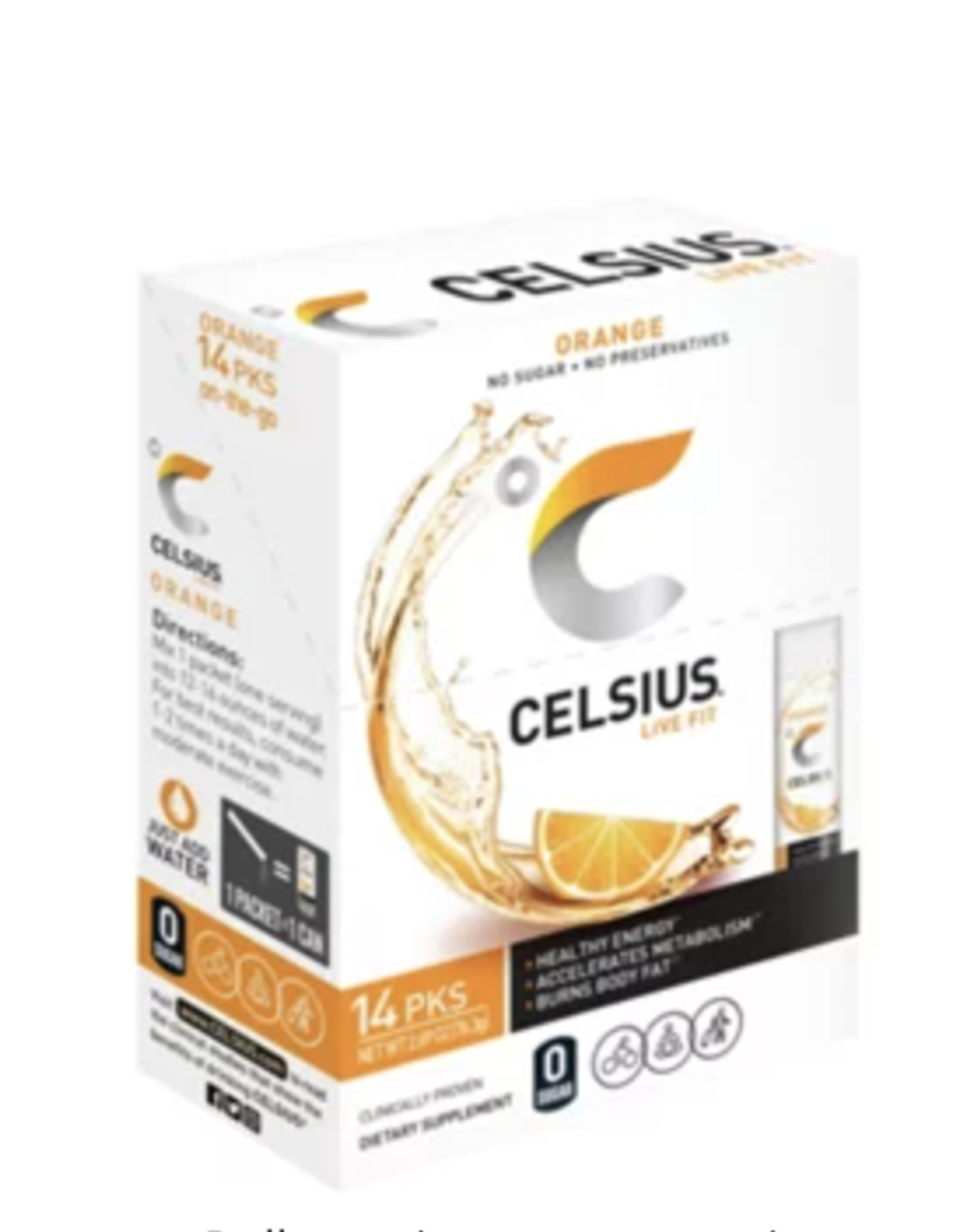 Celsius On the Go Packets Orange