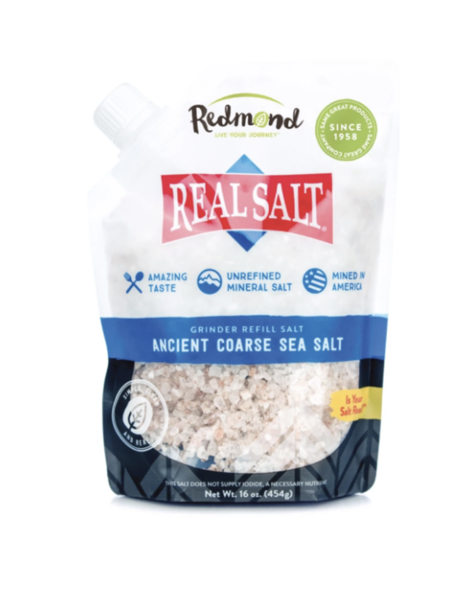 Real Salt Coarse Ground 454g bag