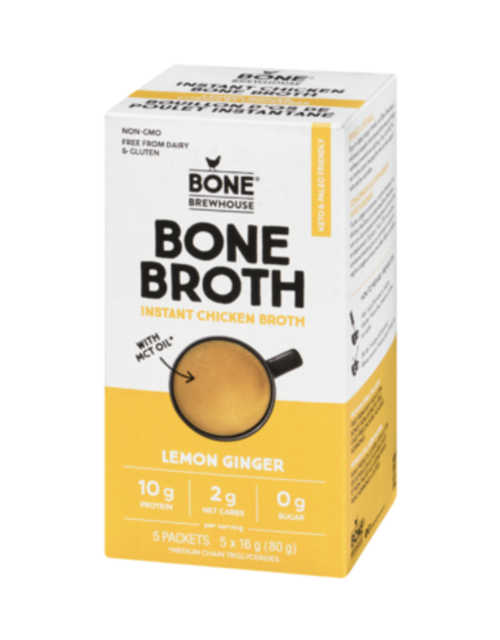 Bone Brewhouse Powder Lemon Ginger 5pk