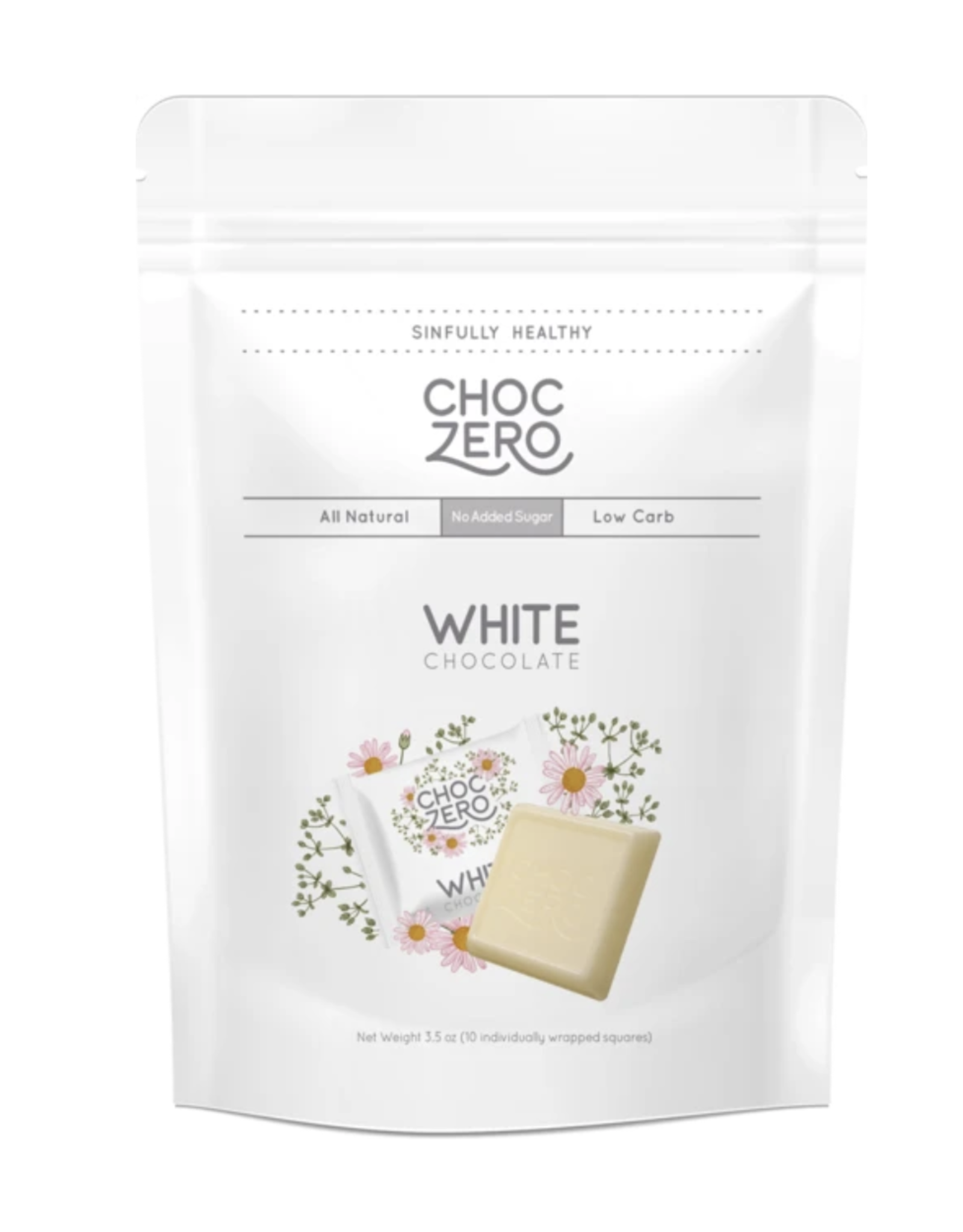 Choc Zero ChocZero Choc Squares White 100g bag