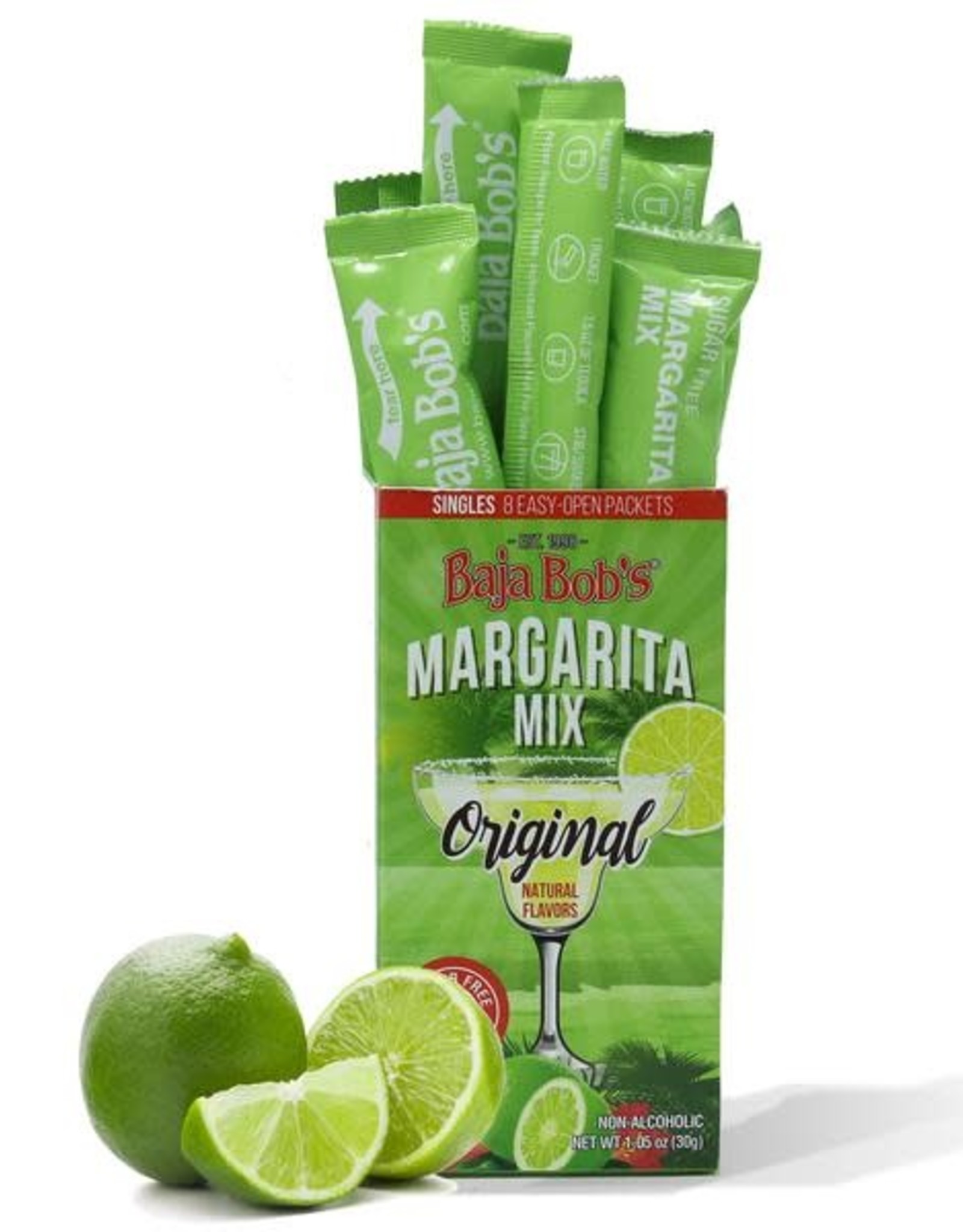 Baja Bob's Margarita Singles Original Lime Powder 8 pk