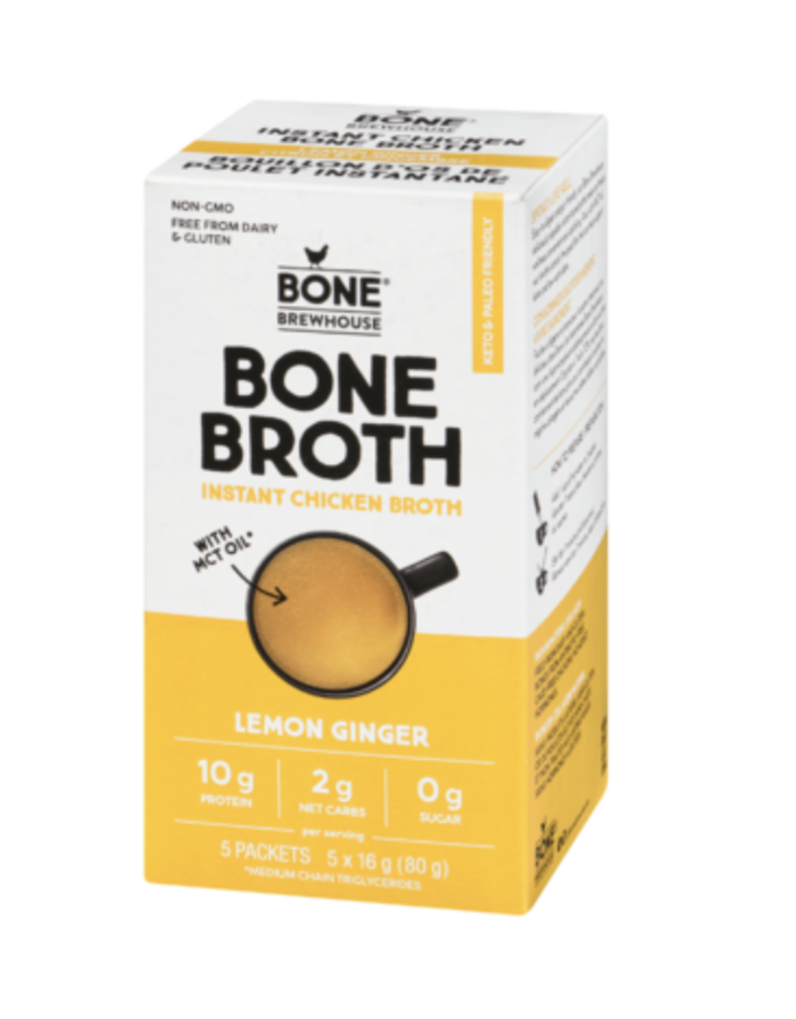 Bone Brewhouse Powder Lemon Ginger 5pk