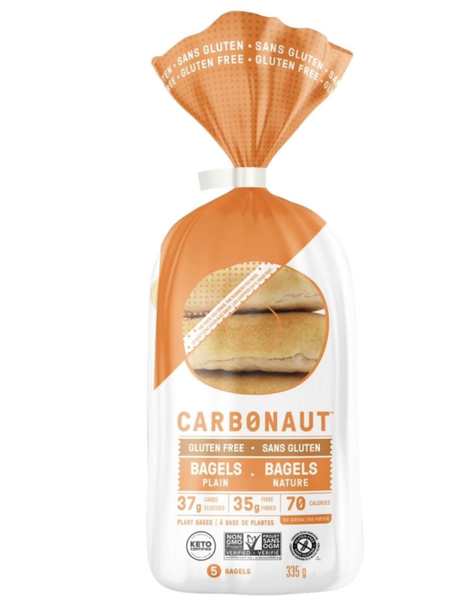 Carbonaut Bagel Gluten Free Plain