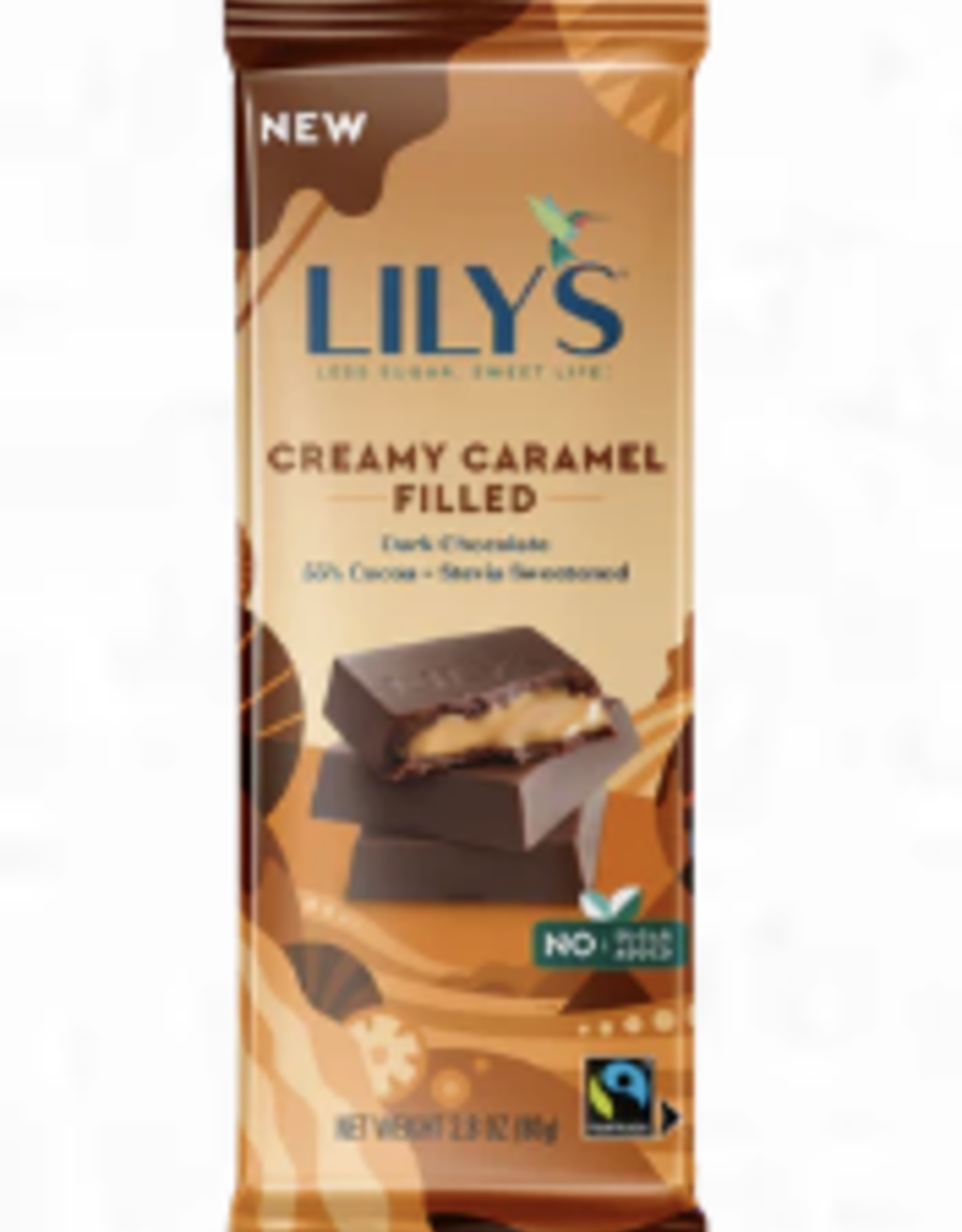 Lily's Sweets Lily's Bar Dark Chocolate Filled - Creamy Caramel