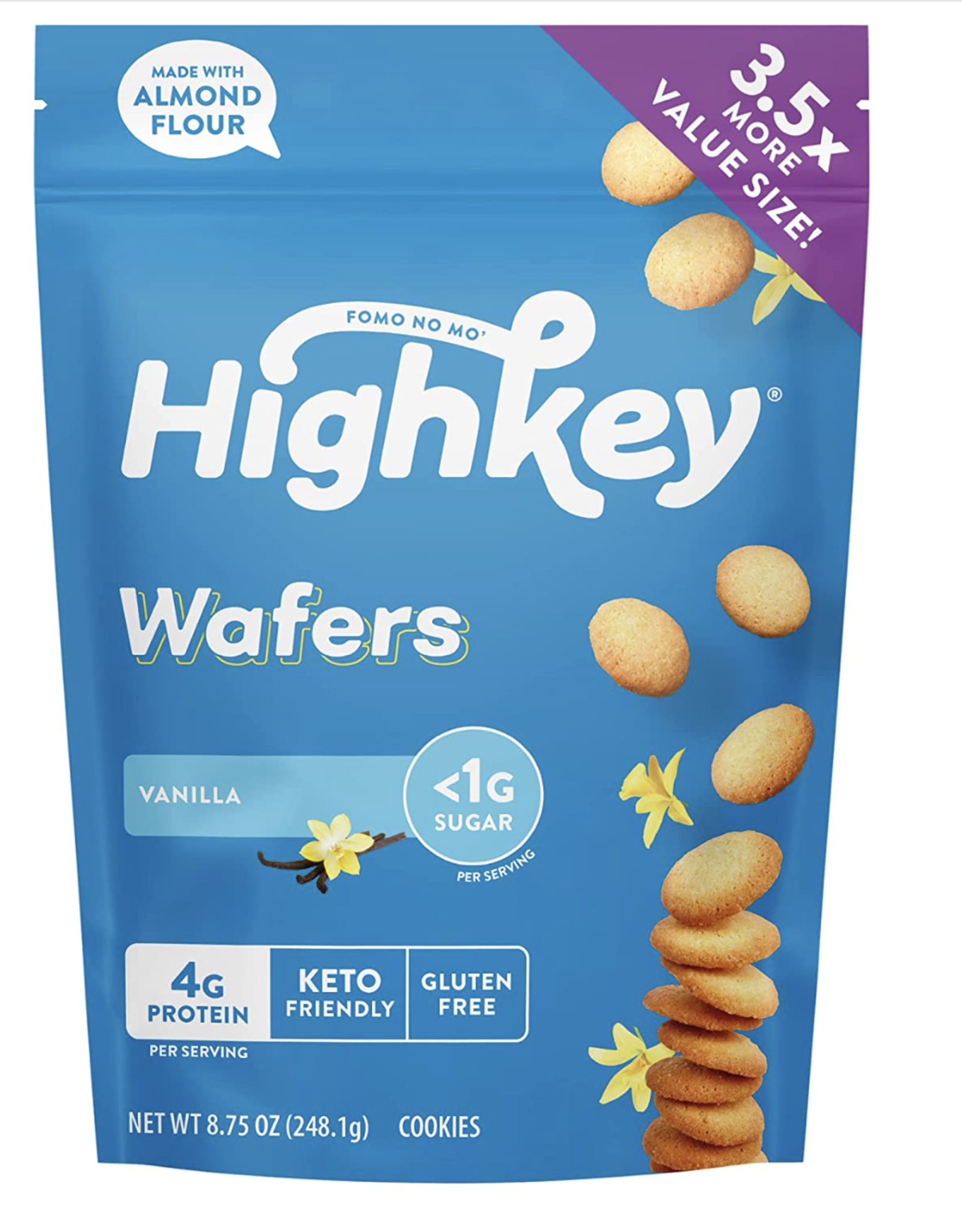 High Key High Key Keto Vanilla Wafer Cookies