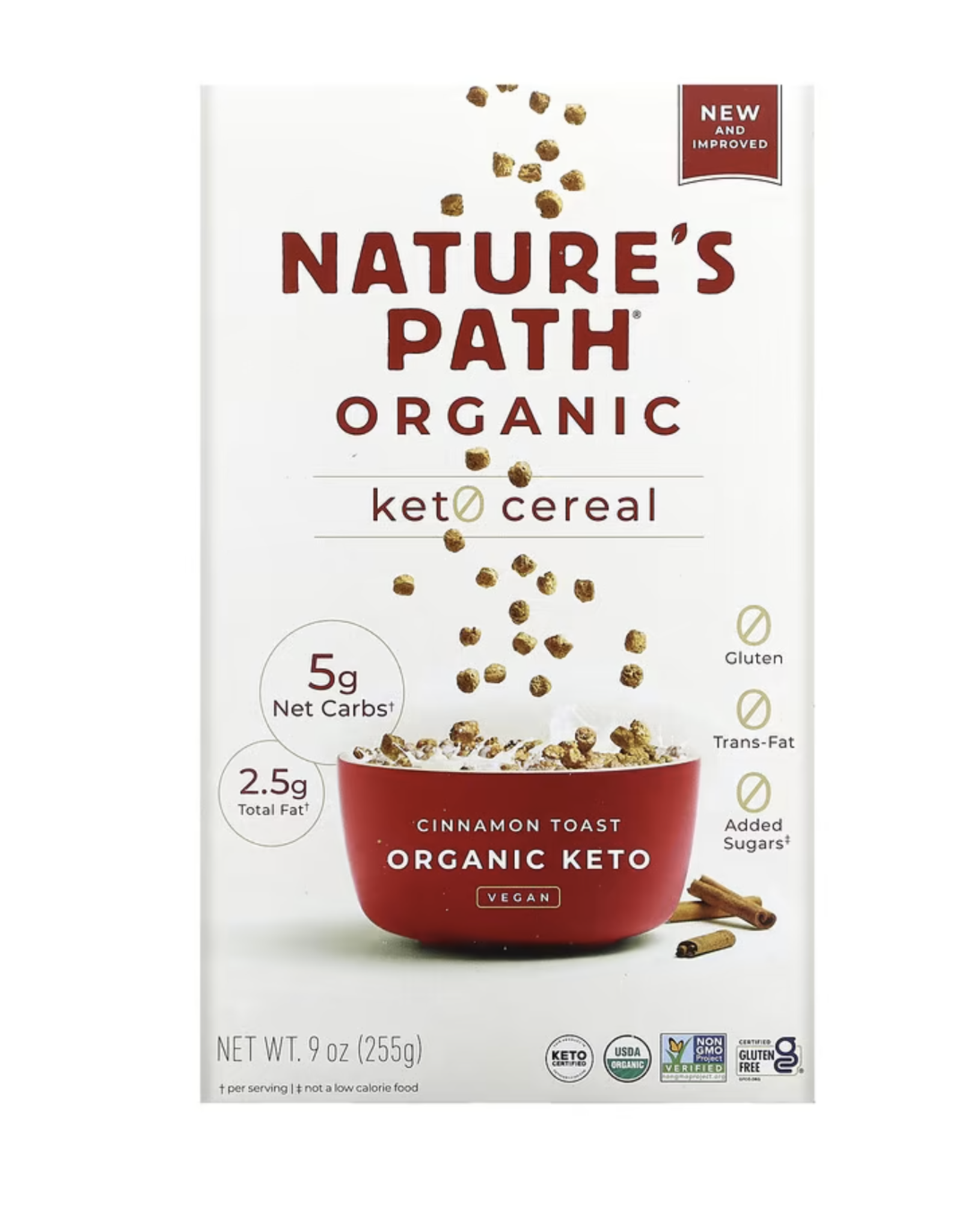 Nature's Path Keto Cereal Cinnamon Toast