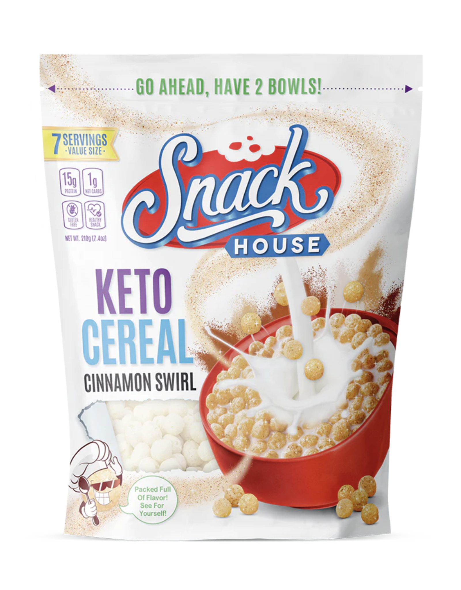 Snack House Foods Snack House Cereal Cinnamon Swirl Keto 189g