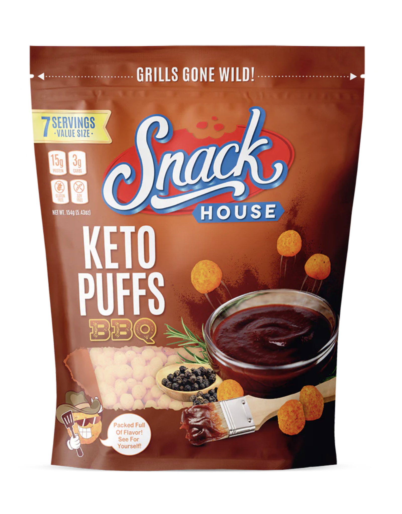 Snack House Foods Snack House BBQ Puffs 189g