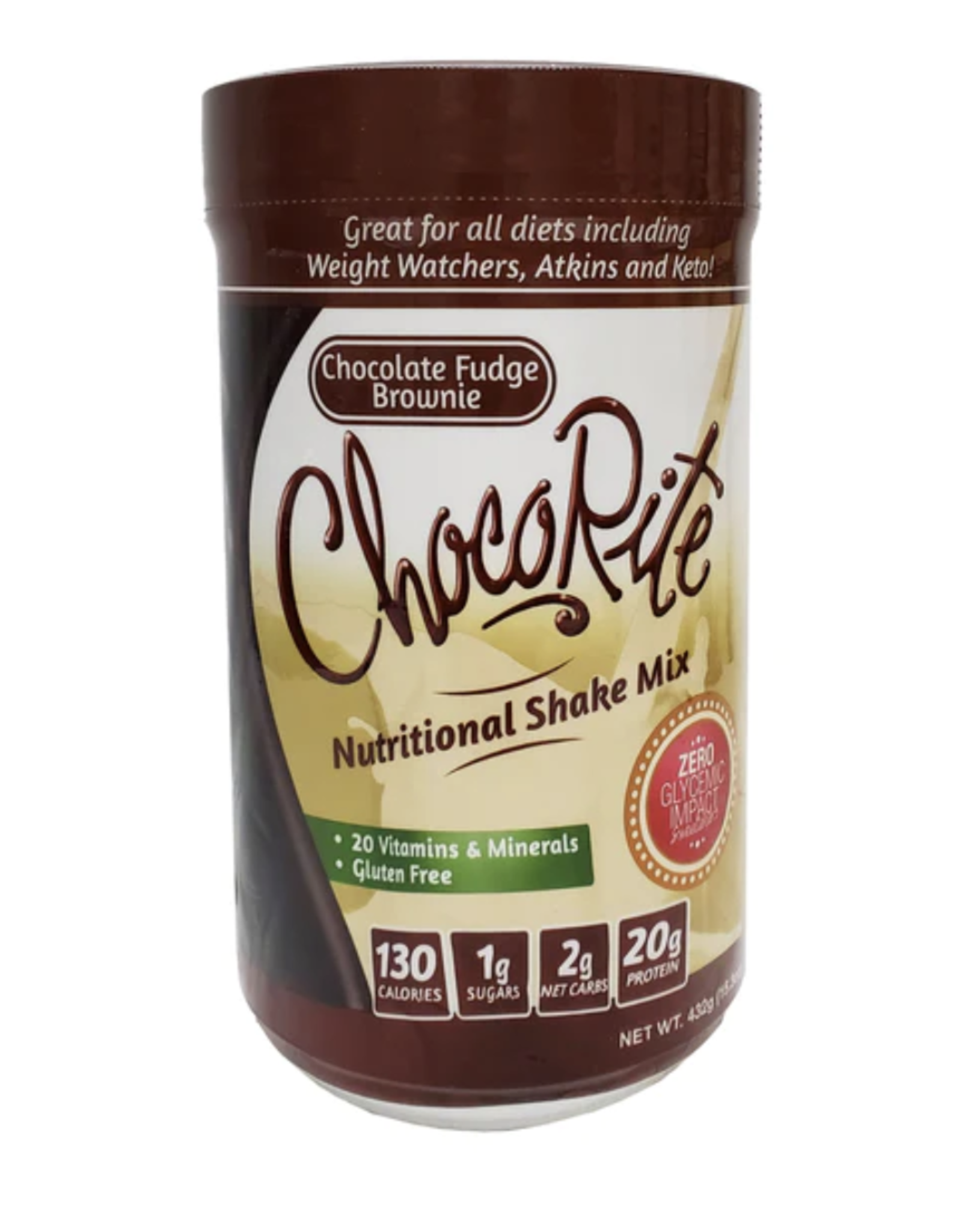 ChocoRite ChocoRite Shake Choc Fdg Brownie Protein