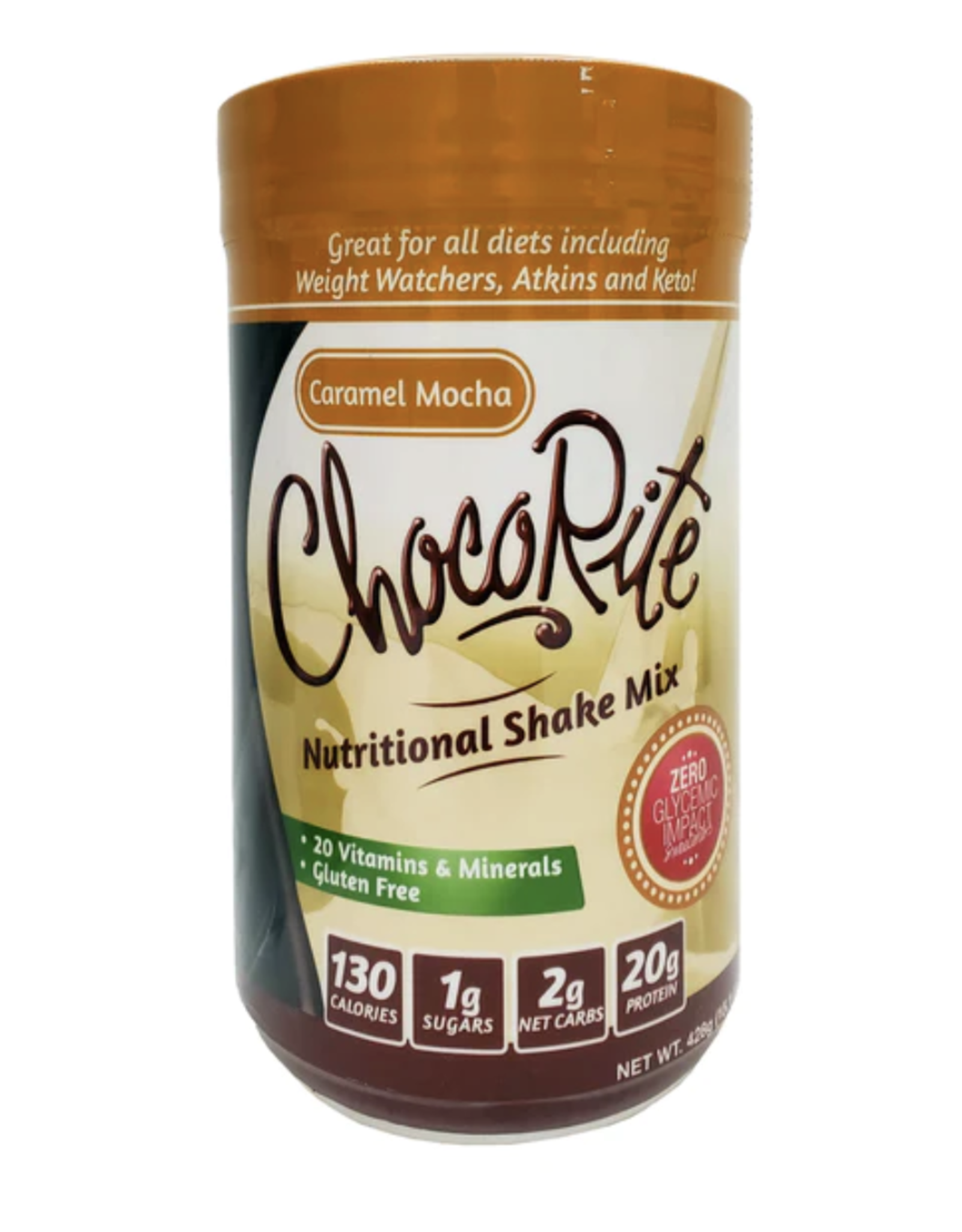 ChocoRite Chocorite Shake Caramel Mocha Protein