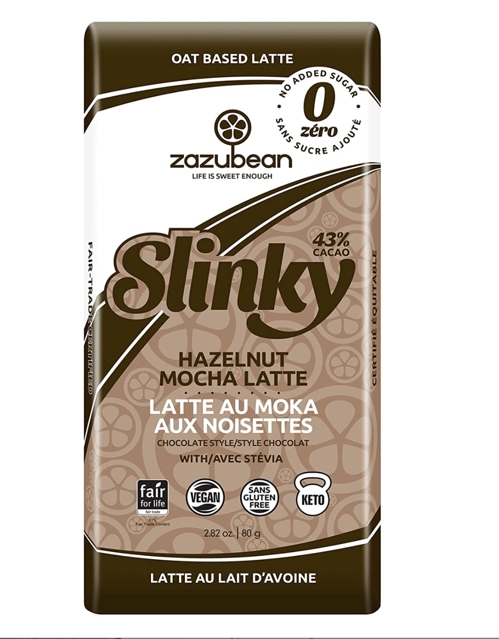 Zazubean Slinky Hazelnut Mocha Latte Bar