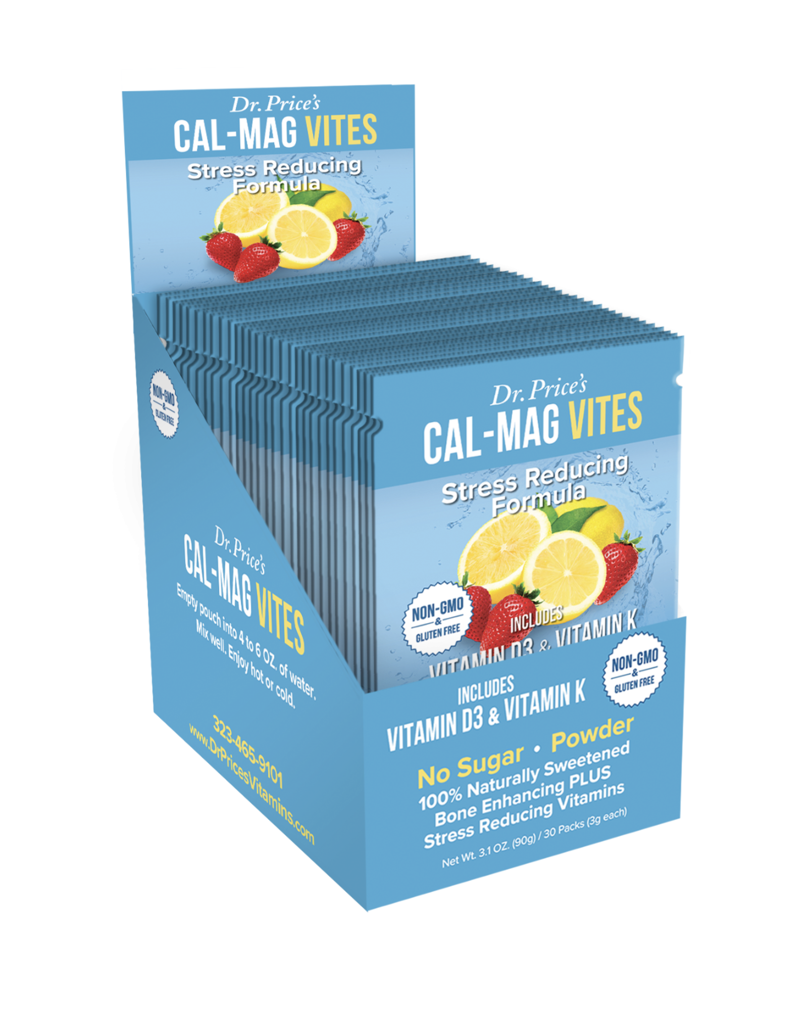 Dr. Price Cal-Mag Vitamins Strawberry Lemon  30pk