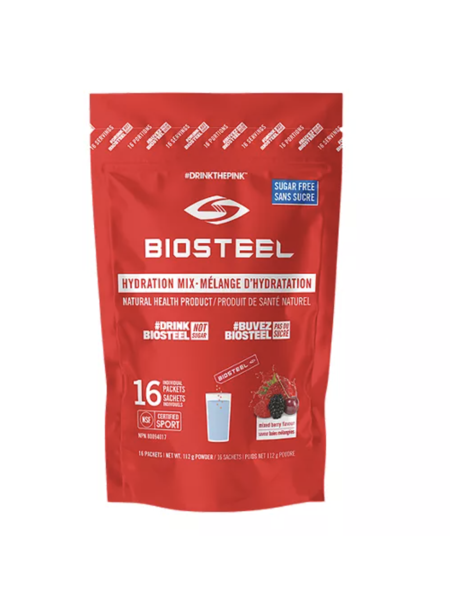 Biosteel Hydration Drink  Mix 16pk Mixed Berry