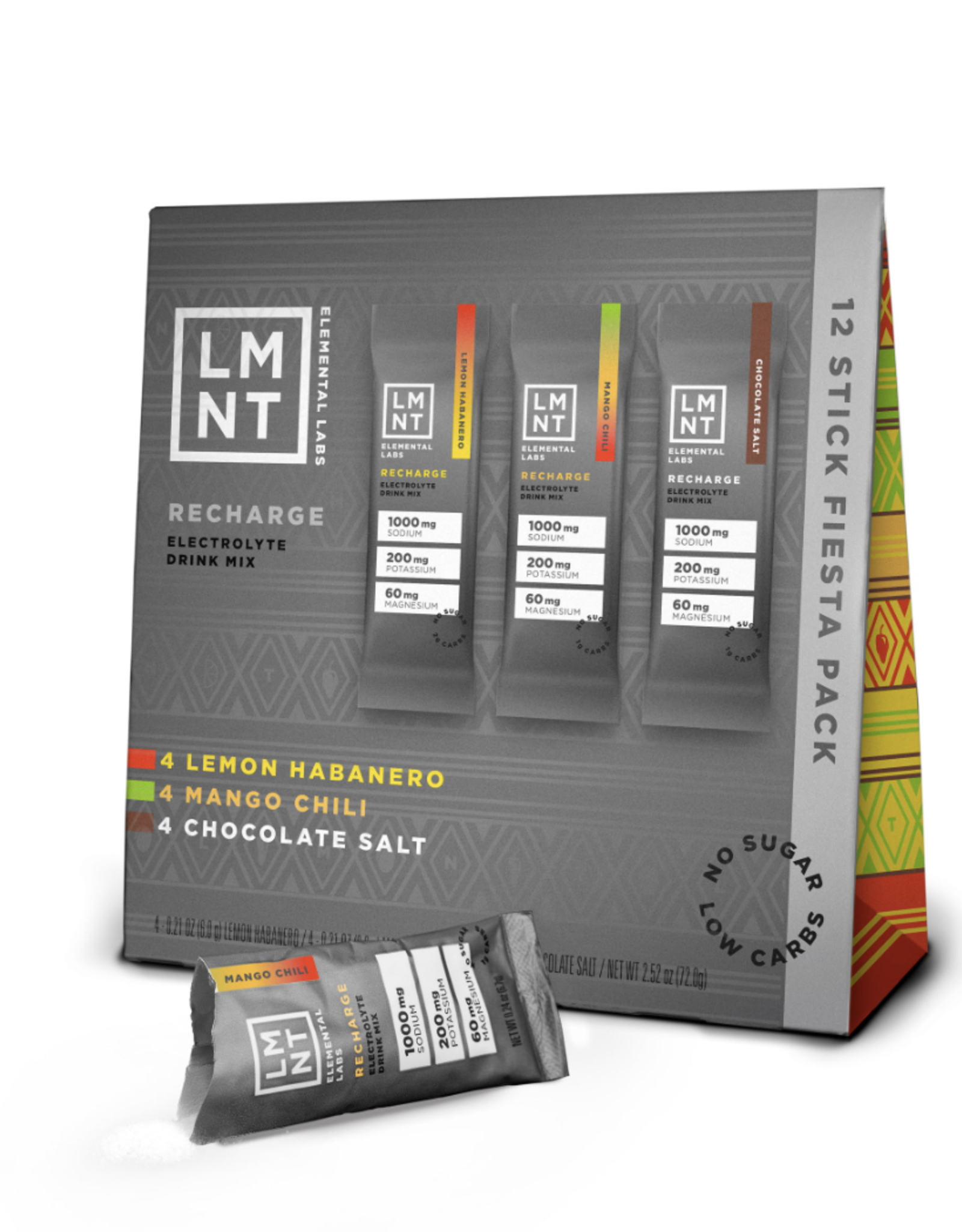 LMNT Electrolyte Recharge Fiesta Pack 12pk