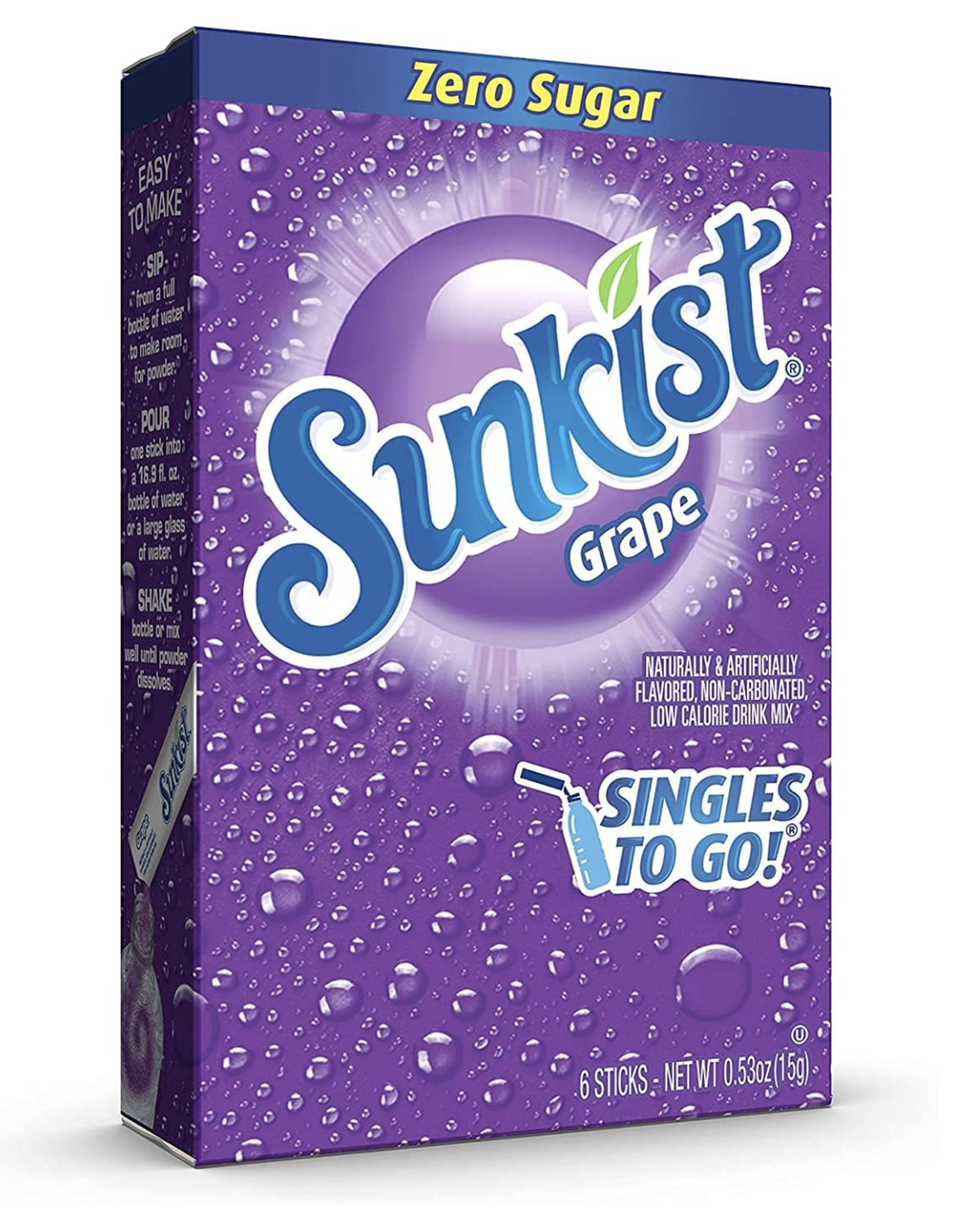 Sunkist Grape Drink Mix 6 pk