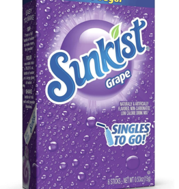 Sunkist Grape Drink Mix 6 pk