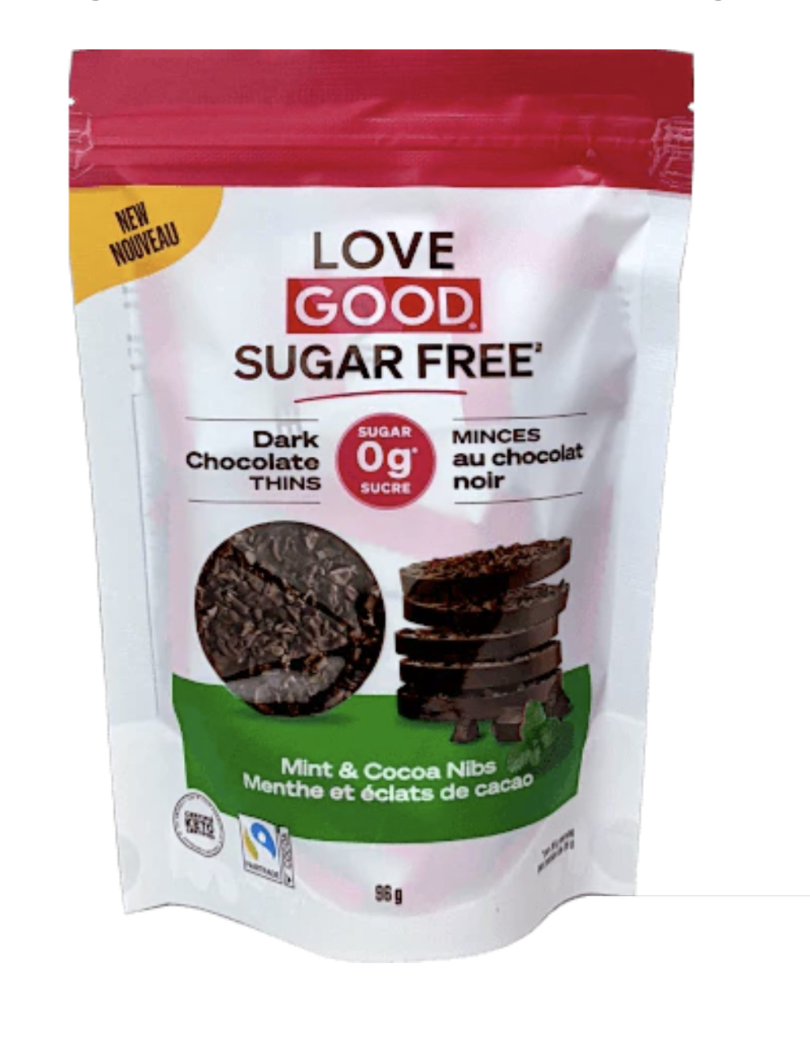 Love Good Fats Dark Chocolate Thins Mint